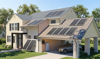 Solar Panel RVPOZWER 100W 12V Monocrystalline