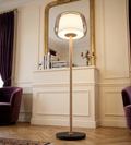 Modern Glass Floor Lamp – Elegant LED Decorative Lighting