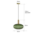 Vintage Glass Pendant Light – Elegant LED Hanging Fixture