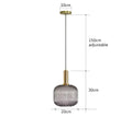 Vintage Glass Pendant Light – Elegant LED Hanging Fixture