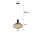 Vintage Glass Pendant Light – Elegant LED Hanging Fixture