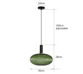 Vintage Glass Pendant Light – Elegant LED Hanging Fixture