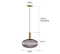 Vintage Glass Pendant Light – Elegant LED Hanging Fixture