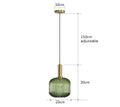 Vintage Glass Pendant Light – Elegant LED Hanging Fixture