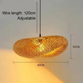 Handmade Bamboo Pendant Light – Nordic LED Hanging Lamp