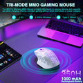Tri-Mode MMO Gaming Mouse