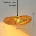 Handmade Bamboo Pendant Light – Nordic LED Hanging Lamp