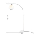 Korean Style Floor Lamp – Modern Chrome LED Lighting