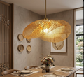 Handmade Bamboo Pendant Light – Nordic LED Hanging Lamp