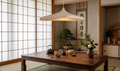 Japanese Style Pendant Light – Handcrafted LED Hanging Lamp