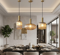 Vintage Glass Pendant Light – Elegant LED Hanging Fixture