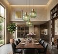 Vintage Glass Pendant Light – Elegant LED Hanging Fixture