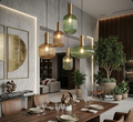 Vintage Glass Pendant Light – Elegant LED Hanging Fixture