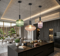 Vintage Glass Pendant Light – Elegant LED Hanging Fixture