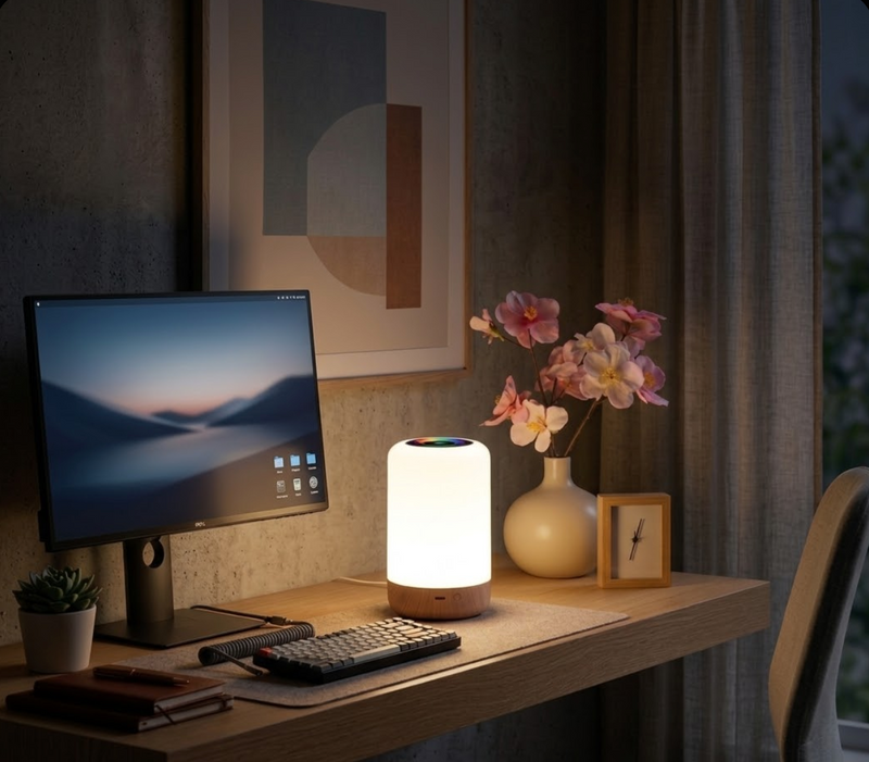 Rechargeable LED Night Light – Touch Control Ambient Lamp