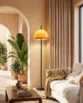 Bauhaus Floor Lamp – Retro Glass Mushroom Design