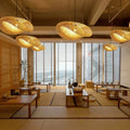 Handmade Bamboo Pendant Light – Nordic LED Hanging Lamp