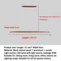 Modern Bamboo Pendant Light – Elegant LED Ceiling Fixture