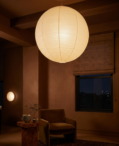 Japanese Wabi-Sabi Rice Paper Pendant Light